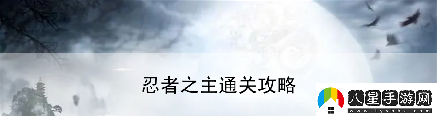 忍者之主通關(guān)攻略