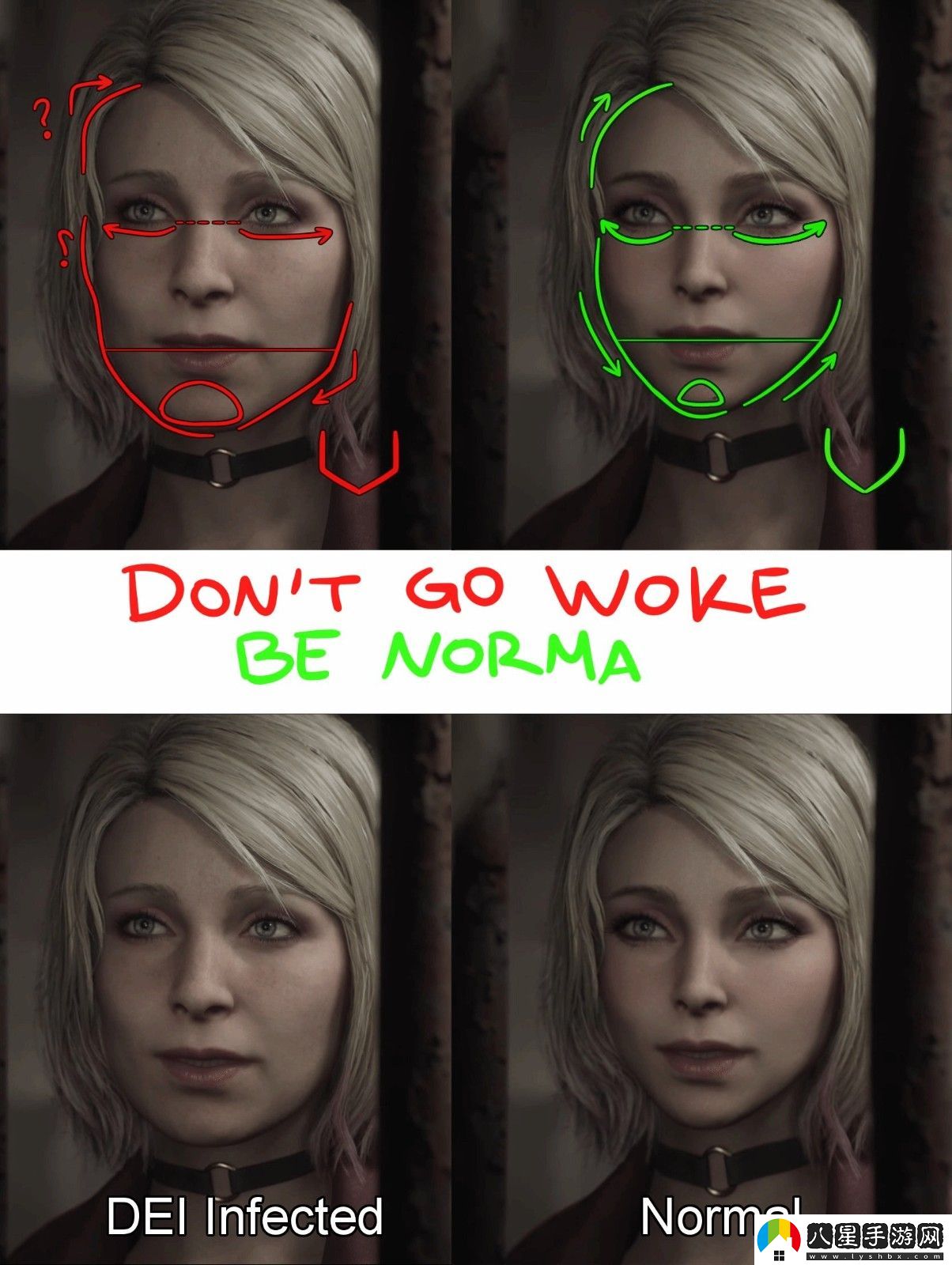 被正確化的游戲女性角色丑在哪兒？如何才能變得正常