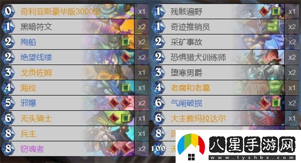 爐石傳說深暗領域版本卡組推薦