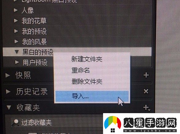 lr怎么設置預設