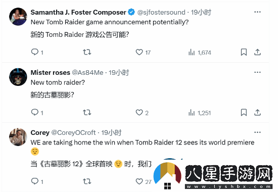 古墓麗影祝賀TGA提名者