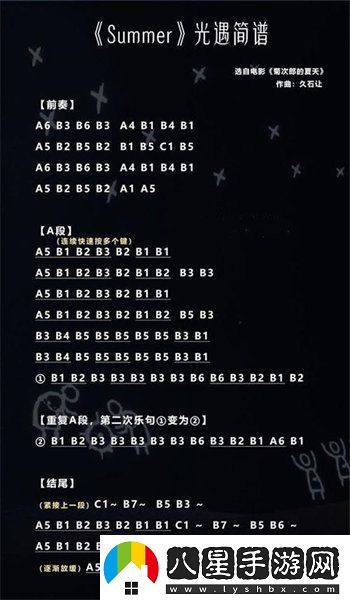 光遇熱門歌曲琴譜介紹